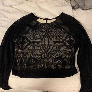 La Pina Black Crop Top